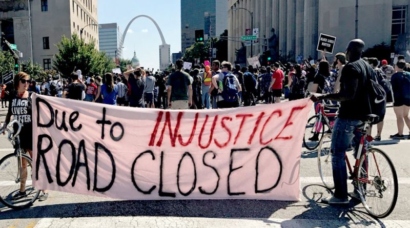 St. Louis Protest Road Closed